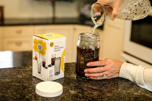 Brew Tube Cold Brew Coffee Filter - Stainless Steel Reusable Mesh for Mason Jars