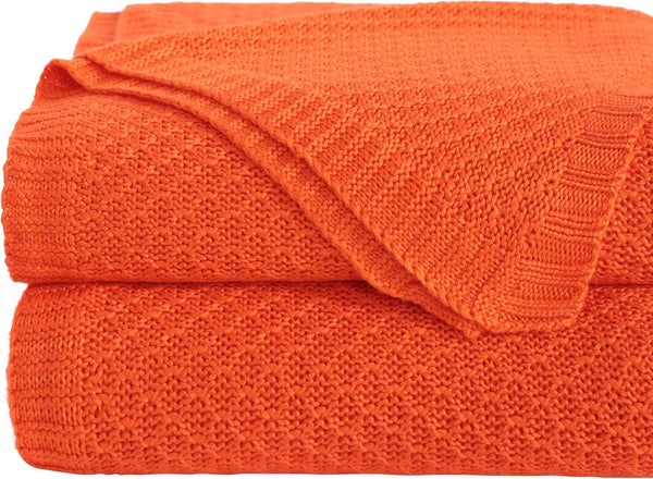 NTBAY Cooling Cable Knit Throw Blanket, Soft and Breathable Throw Blanket 51x67