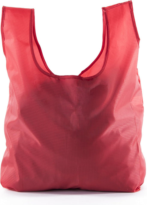 Foldable Reusable Grocery Bags with Integrated Pouch