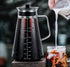 Aquach Airtight Cold Brew Coffee Maker 51oz/1.5L, BPA-Free Borosilicate Glass Pitcher with Stainless Steel Filter