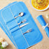 Silver Storage Bags, Anti Tarnish Silver Protector Cloth for Flatware Storage Organizer with White Ribbon (4 Pieces)