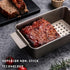 HONGBAKE Meatloaf Pan with Drain Tray, 9 x 5 Loaf Pans with Insert, Nonstick for Baking, Champagne Gold