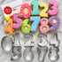 Ann Clark Cookie Cutters Number Cookie Cutters, 9-Pc. Set Made in USA