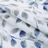 Valance for Windows, Watercolor Leaves Print Rod Pocket, 52 x 14 Inches, Blue/Gray