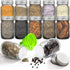 30 Pack 4 Oz Coloch Glass Mason Spice Jar with Shaker Lids& Labels, Empty Spice Bottle Mini Mason Jars with Airtight