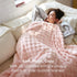 3D Cozy 60"80" Bedsure Fleece Bubble Blanket for Couch - GentleSoft Pink Twin Mothers Gifts Day Blanket for Sofa Bed