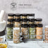 15 Countertop 5 9.5 5.8 9 Kamenstein Jar Lincoln Spice Rack with Spices Included, FREE Spice Refills for Years, Chrome
