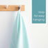 Cacala 100% Turkish Cotton Kitchen Tea Towels, Aquamarine, Highly Absorbent, Quick Drying, 23 x 36