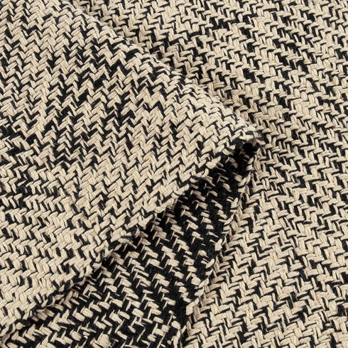 LEEVAN Small Bathroom Rug 2' x 3', Washable Natural Entryway Rug, Low Profile Reversible Mat for Bedroom/Porch