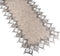 Neutral Earth Tones Lace Long Table Runner, Dresser Scarf, Rustic Bohemian Décor (16Wx72L)
