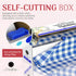 54in 300 Grandipity Plastic Tablecloth Roll - x Ft. Blue Gingham Checkered Plastic Table Cloths for Parties |