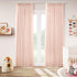 Light Pink Linen Curtains Pinch Pleated 84 Inch Length 2 Panels for