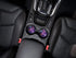 Purple Marvel Nebula Galaxy Design ROUND Fabric Felt Neoprene Car Coasters for Drinks, 2pcs Set