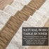 36 Inches, yuboo Boho Table Runner Short, Small Neutral Spring Table Runner Macrame Dresser Scarf for Nightstand
