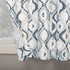 No. 918 Barker Geometric Semi-Sheer Rod Pocket Kitchen Curtain Valance and Tiers Set, 54" x 36", White
