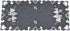 Embroidered Christmas Holiday Table Runner, Silver Reindeer & Scene on Dark Gray, Rectangle 16Wx33L