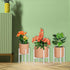 10"-16" 1 Pack) Heavy Plant Stand for Plant Pot Indoor Outdoor Corner, Adjustable Metal Heavy Duty for Large Pot (White