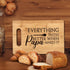 Papa Gifts, Everything Tastes Better When Papa Makes It Bamboo Cutting Board Kitchen Decor for Grandpa