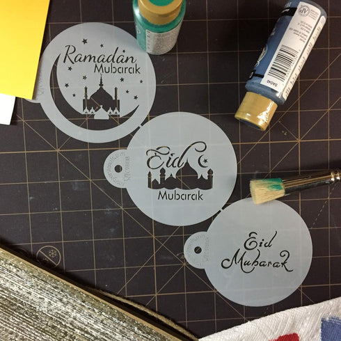Eid Mubarak Cookie Stencil Set by Designer Stencils