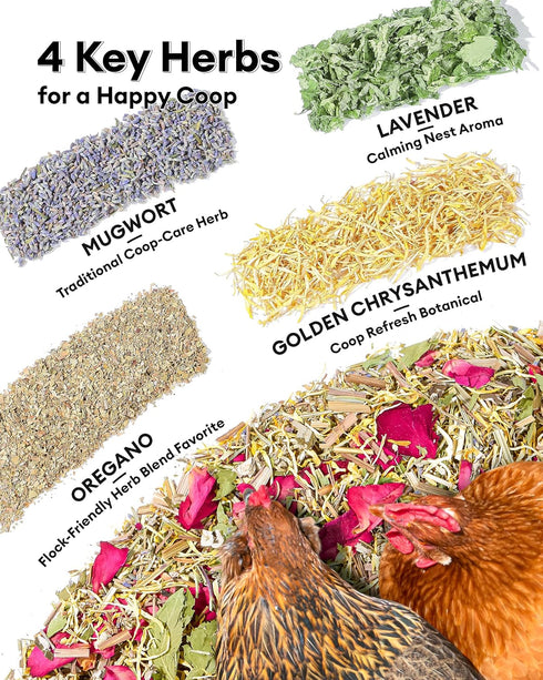 21.1oz, 10 BUCATSTATE Chicken Nesting Herbs Nesting Herbs for Chicken Coop with Dried Floral Poultry Herbs, Nest Box