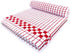 Fecido Classic Kitchen Dish Towels Set of Two, Heavy Duty Absorbent 100% Cotton Tea Towels, Red with Loop
