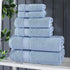 Set (6 Set, NOVA Luxury Linen - Hotel Quality Turkish Towel for Bathroom Pcs Towel Sky Blue)