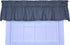 Logan Gingham Check Print Tailored Valance Window Curtain, Black