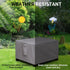 (34"x24"x17", Easy-Going Rectangle Patio Ottoman Cover, Waterproof Outdoor Ottoman Cover, Fade Resistant Patio Side