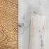 Creative Co-Op Mango Wood and Marble Cheese and Cutting Board with Inlaid Marble Pestle