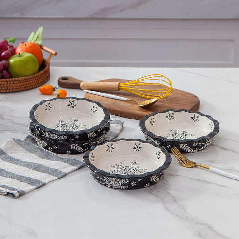 Wisenvoy Mini Pie Pans, Ceramic Pie Plate, Mini Pie Pans for Baking, Porcelain Pie Pan