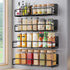 Mystozer 4 Pack Magnetic Spice Rack for Refrigerator, Magnetic Shelf Fridge Organizer