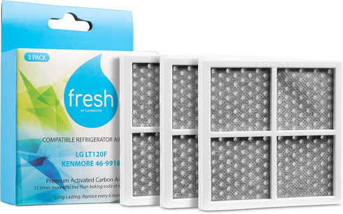 mist Fresh LG LT120F Air Filter Replacement, Compatible with Kenmore Elite, 3 Pack - Fresh