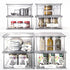 BINO Stackable Storage Drawers, Large Clear, Storage Bins with Drawers for Bathroom Organizers and Under Sink Storage