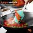 M KITCHEN Silicone Spatula Set, Heat Resistant & BPA Free, 4 Piece Nonstick Rubber Spatulas for Cooking and Baking