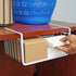 White Wire Under-Shelf Storage Basket, 11-Inch for Kitchen, Pantry, and Closet Organization