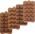 homEdge Truffle Mold Set of 4 Packs - Food Grade Non-Stick Silicone Jelly Chocolate Candy Ice Molds