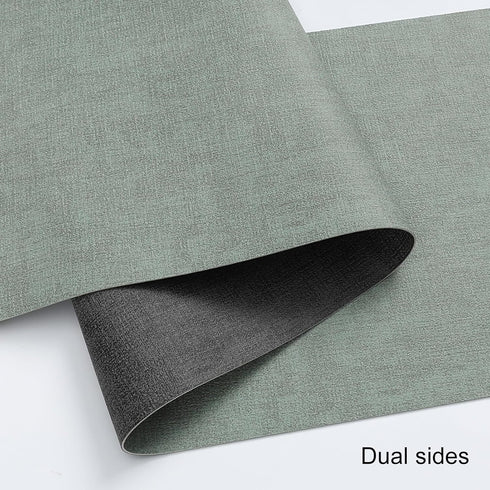 Chitomars 72 Inches 12 72 Inch) Table Runners Long, Dual-Sided Faux Leather Farmhouse Table Runner Waterproof Heatproof