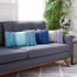 12 20-inch SAFAVIEH Home Collection Grema Boho Fringe Light Grey/Periwinkle x Rectangle Decorative Accent Throw Pillow