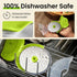 Kitchy Pizza Cutter Wheel with Protective Blade Cover, Ergonomic Slicer, Green