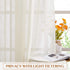 NICETOWN Linen Sheer Curtains, Rod Pocket & Back Tab Vertical Window Treatments for Living Room, Natural, W52 x L84,