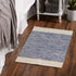 DII Woven Rugs Collection, Hand-Loomed, 2x3', French Blue Border
