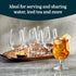 Libbey Stemmed Water Glasses Set of 6, Clear Multi-Purpose Goblet Glasses, Dishwasher Safe 16 oz for Parties