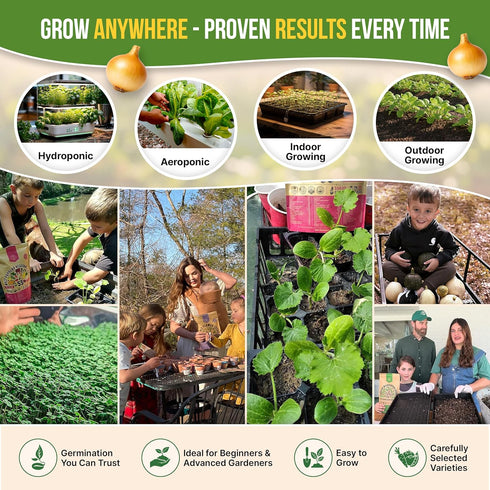 25 Pack 27670+ Organo Republic Winter Vegetable & Green Seeds Variety for Outdoors & Indoor Home Gardening Non-GMO