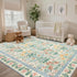 5x7 Boho Area Rugs: Floral Washable Rugs for Living Room Bedroom Nursery Girls Room Decor - Soft Non-Slip Carpet