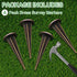 4 Pack 7x3 Inch Permanent Property Line Markers, Brass Boundary Markers for Property Land Survey Stakes Heavy Duty
