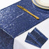 ShinyBeauty 2 Pack Navy Blue Sequin Table Runners | 12in x 108in Elegant Dining Table Accessory for Fall & Christmas