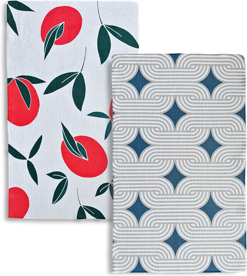HONED Kitchen Dish Towel | Set of 2 | Lightweight Absorbent Dish