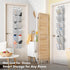 24 2PK 12 Simple Houseware Pockets - Large Pockets Over Door Hanging Shoe Organizer, Grey