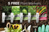 Packets Pack 5 Gardeners Basics Power Greens Seeds for Planting Individual - Arugula, Spinach, Swiss Chard, Kale