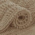 SUBRTEX Bathroom Rugs Chenille Bath Rug - Soft Non Slip Striped Plush Bath Mat for Bathroom (Sand, 16"x24")